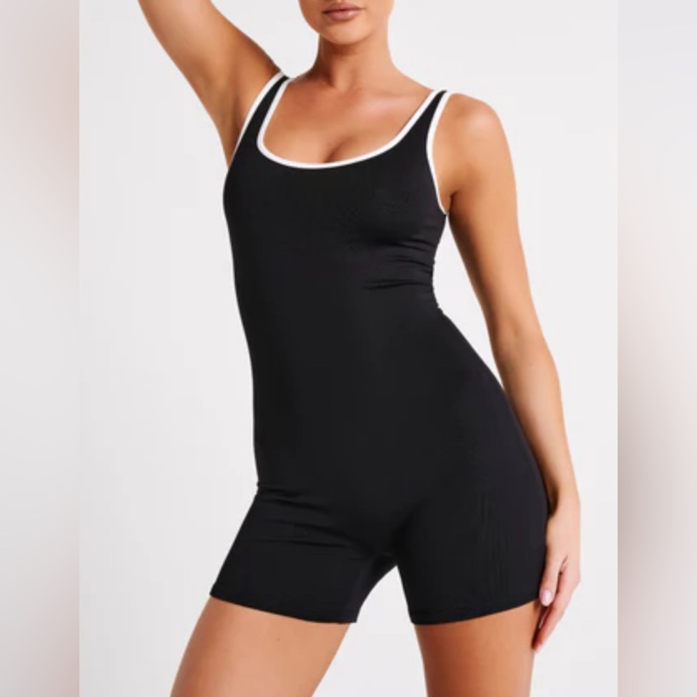 Meshki Keke Binding Recycled Nylon Playsuit
